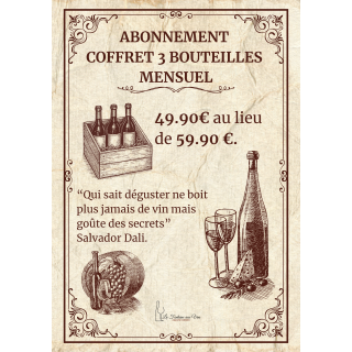 Coffret 3 vins Mensuel
